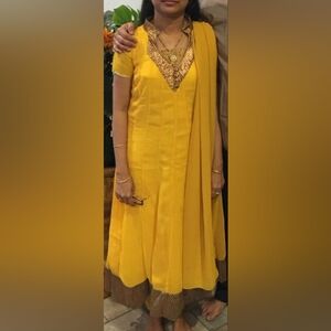 HOL OFFStunning Georgette Salwar Suit | Perfect for Haldi or Festive Occasions …